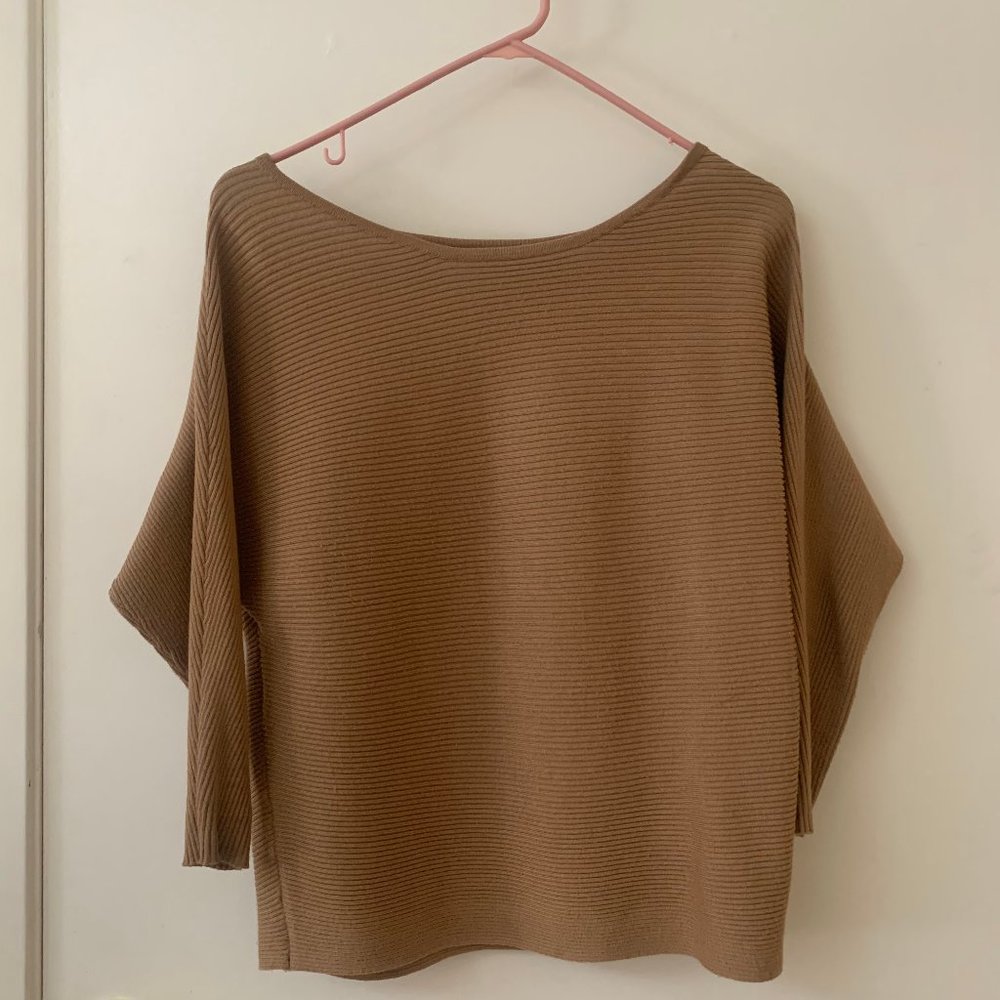 Ribbed Tan Long sleeve